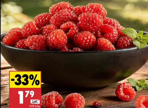 Maliny čerstvé