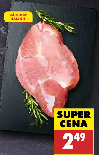 Bravčové plece bez kosti, v celku