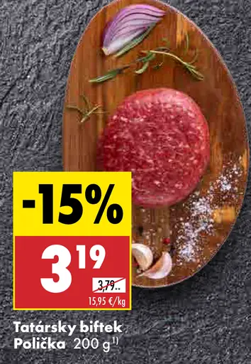 Polička Tatársky biftek