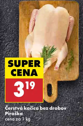 Piroška čerstvá kačka s drobami