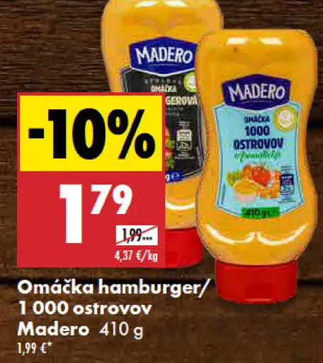 Madero omáčka hamburger
