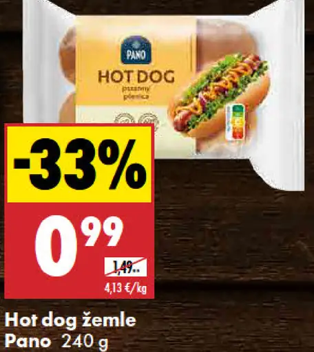Pano hot dog žemle