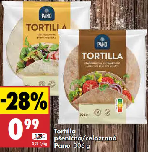 Pano tortilla pšeničná