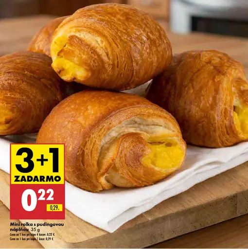 Mini rolka s pudingovou náplňou