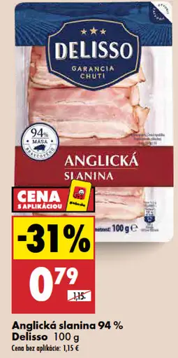 Delisso Anglická slanina 95%