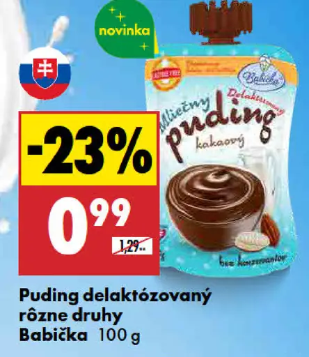 Babička puding delaktózovaný