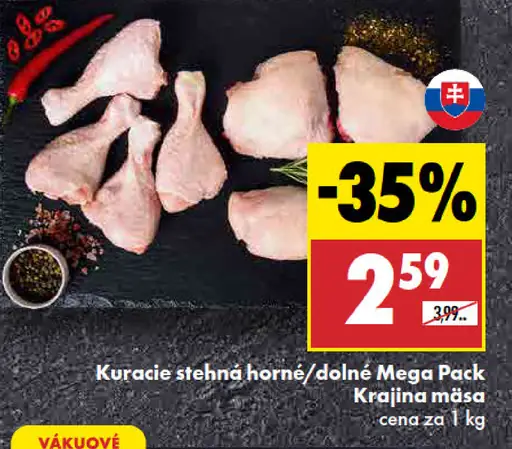 Kuracie stehná horné / dolné mega pack