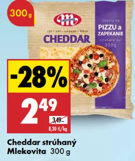 Cheddar strúhaný