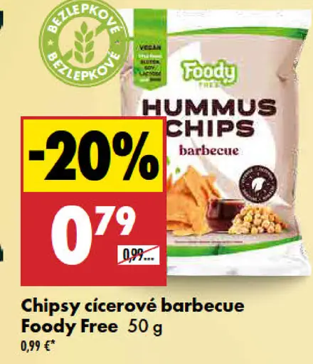 Chipsy cícerové barbecue