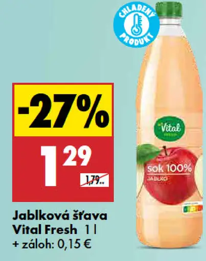 Vital Fresh jablková šťava 100%