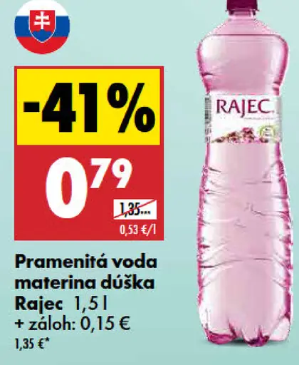 Rajec Pramenitá voda materina dúška