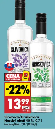 Horský Oheň hruškovica/slivovica