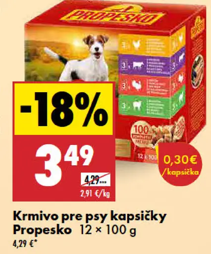 Prospeko krmivo pre psy kapsičky