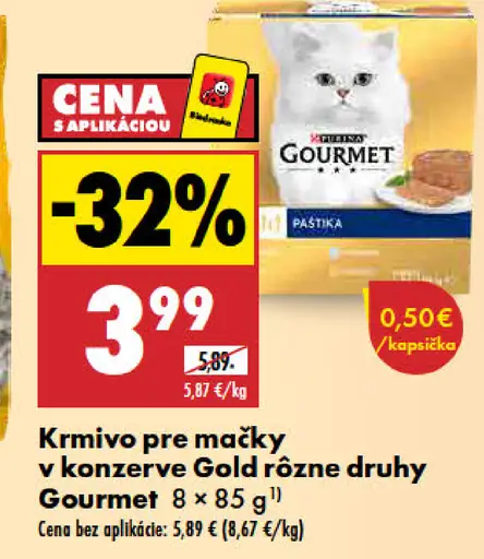 Gourmet Gold konzerva pre mačky rôzne druhy
