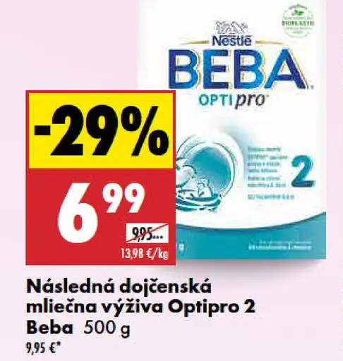 Beba Optipro 2 následná dojčenská mliečna výživa