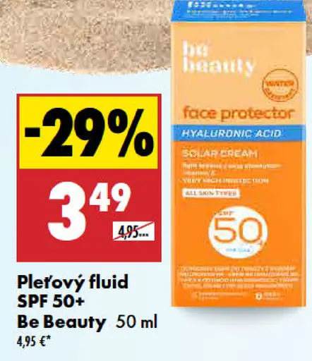 Pleťový fluid SPF 50+ Be Beauty