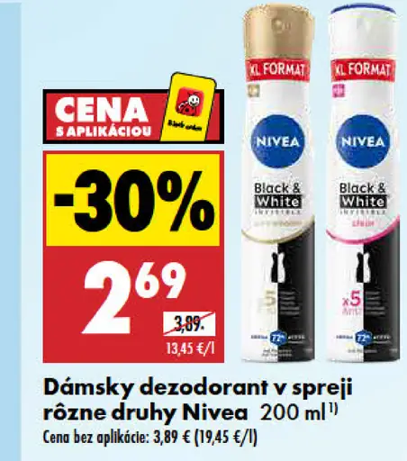 Nivea dámsky dezodorant v spreji, rôzne druhy
