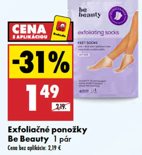 Be Beauty Exfoliačné ponožky