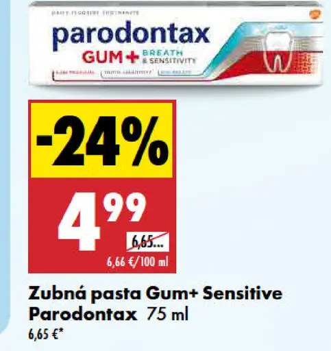 Parodontax Zubná pasta Gum+ Sensitive