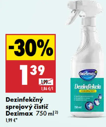 Dezimax Sprejový čistič dezinfekčný