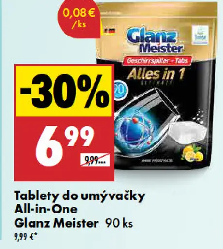 Tablety do umývačky All-in-One Glanz Meister