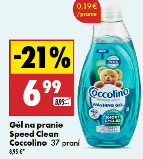 Coccolino Gél na pranie Speed Clean
