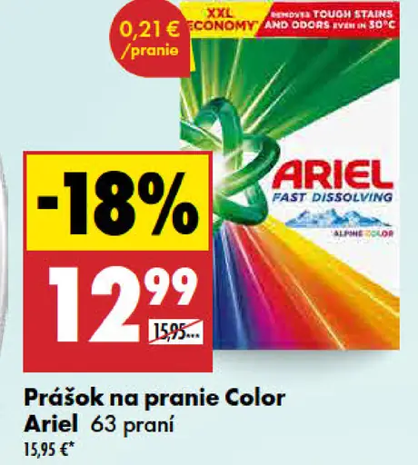 Ariel prášok na pranie Color