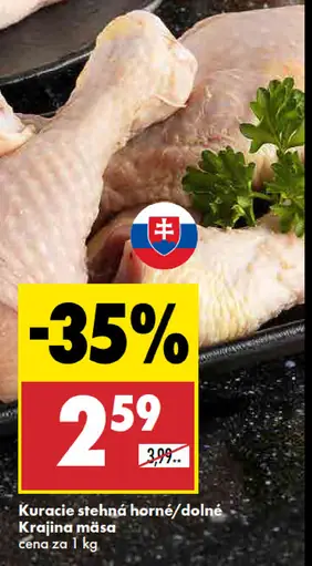 Kuracie stehná horné/dolné Krajina mäsa