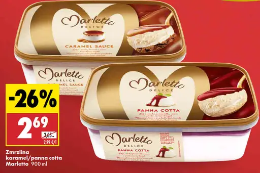 Marletto Delice zmrzlina panna cotta