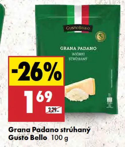 Grana Padano strúhaný