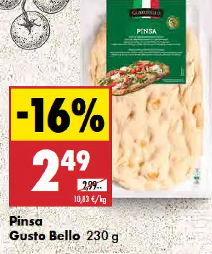 Pinsa čerstvá Gusto Bello