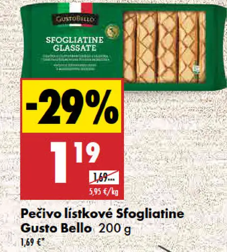 Gusto Bello Pečivo lístkové Sfogliatine