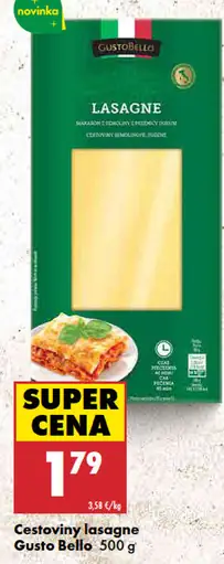 Gusto Bello lasagne