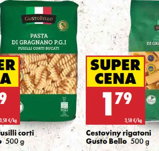 Gusto Bello cestoviny fusilli corti
