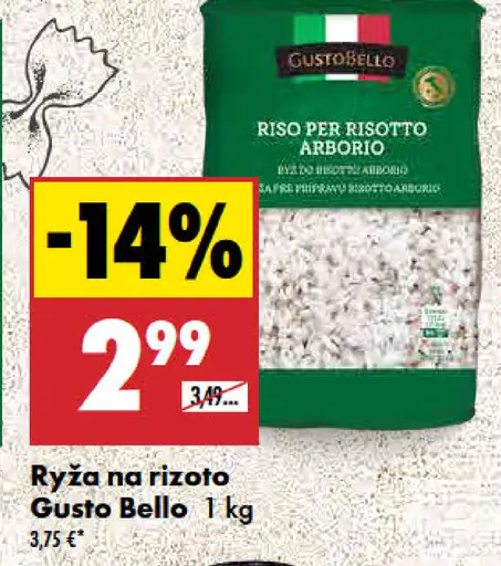 Gusto Bello Ryža na rizoto