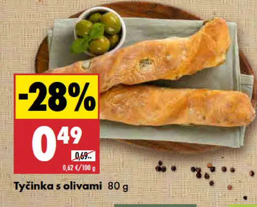 Tyčinka s olivami