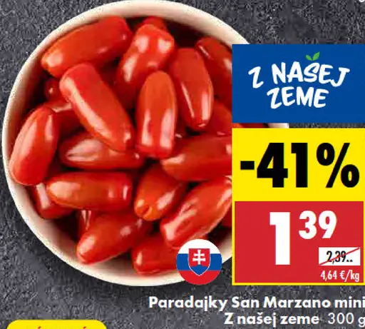 San Marzano mini paradajky