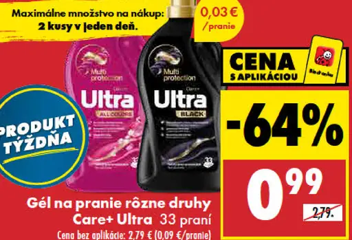 Care+ Ultra gél na pranie