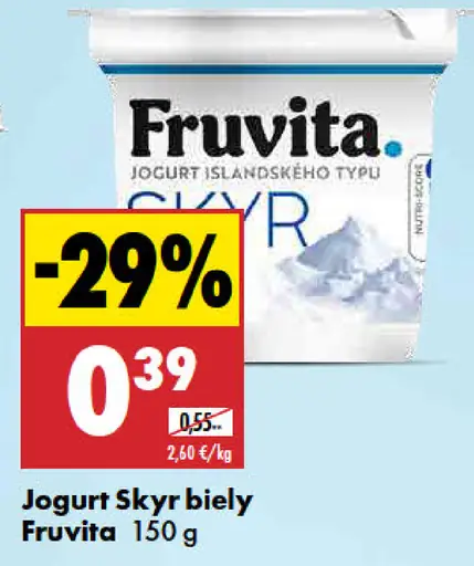 Biely jogurt Skyr Fruvita