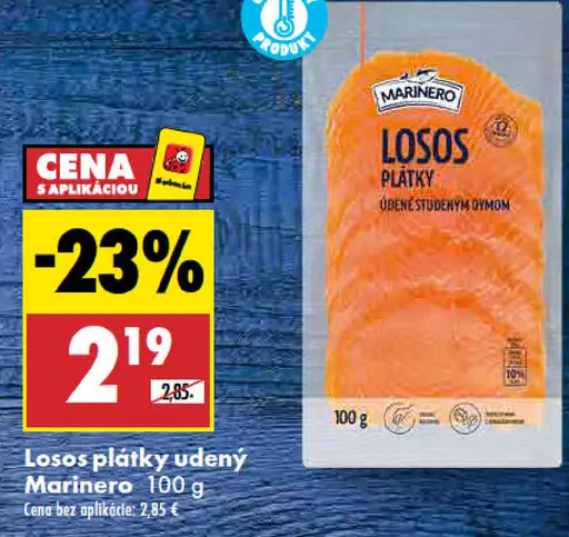 Lososové plátky údené