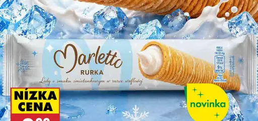 Marletto Rurka, zmrzlina v trubičke