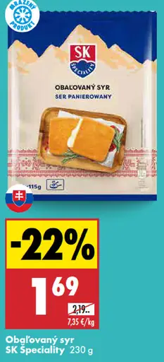 Obaľovaný syr SK Špeciality