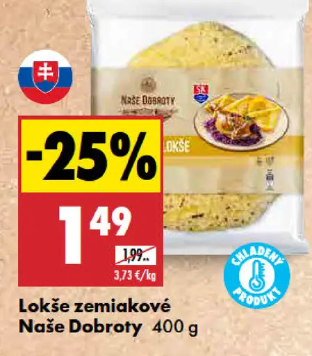 Naše Dobroty Zemiakové lokše