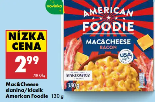 American Foodie Mac & Cheese slanina