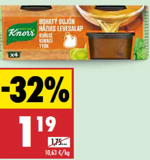 Knorr bujón rôzne druhy