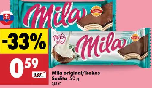 Mila original / kokos Sedita