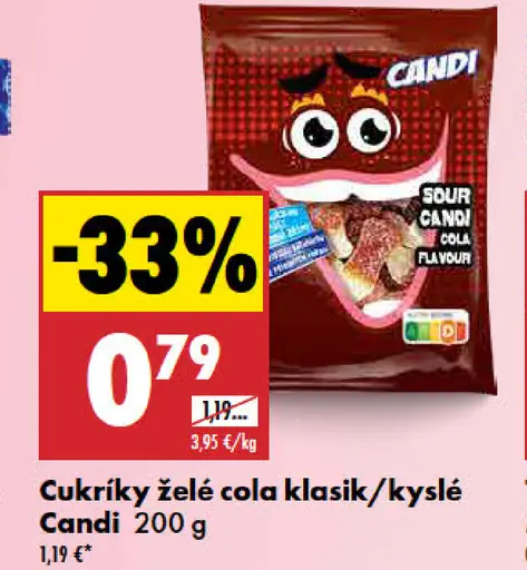 Cukríky želé cola klasik / kyslé Candi
