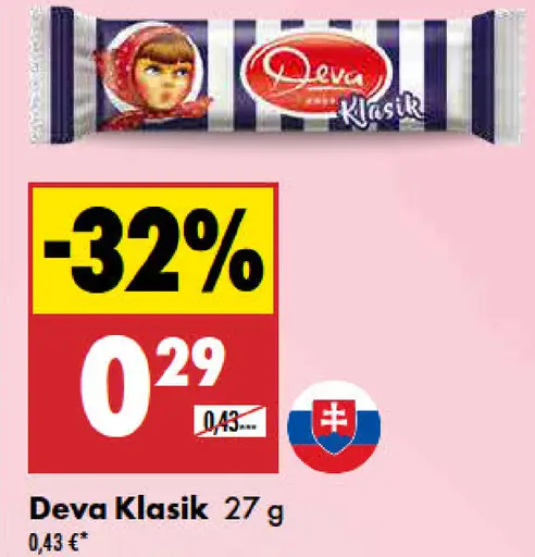 Deva Klasik čokoládová tyčinka