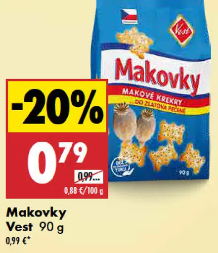 Makovky makové krekry
