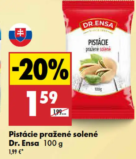 Dr. Ensa pistácie pražené solené